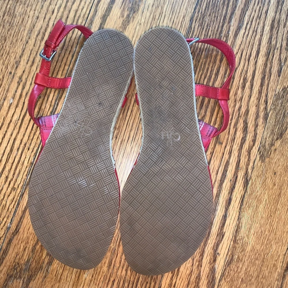 Cole Haan Leather Espadrille Thong Sandals